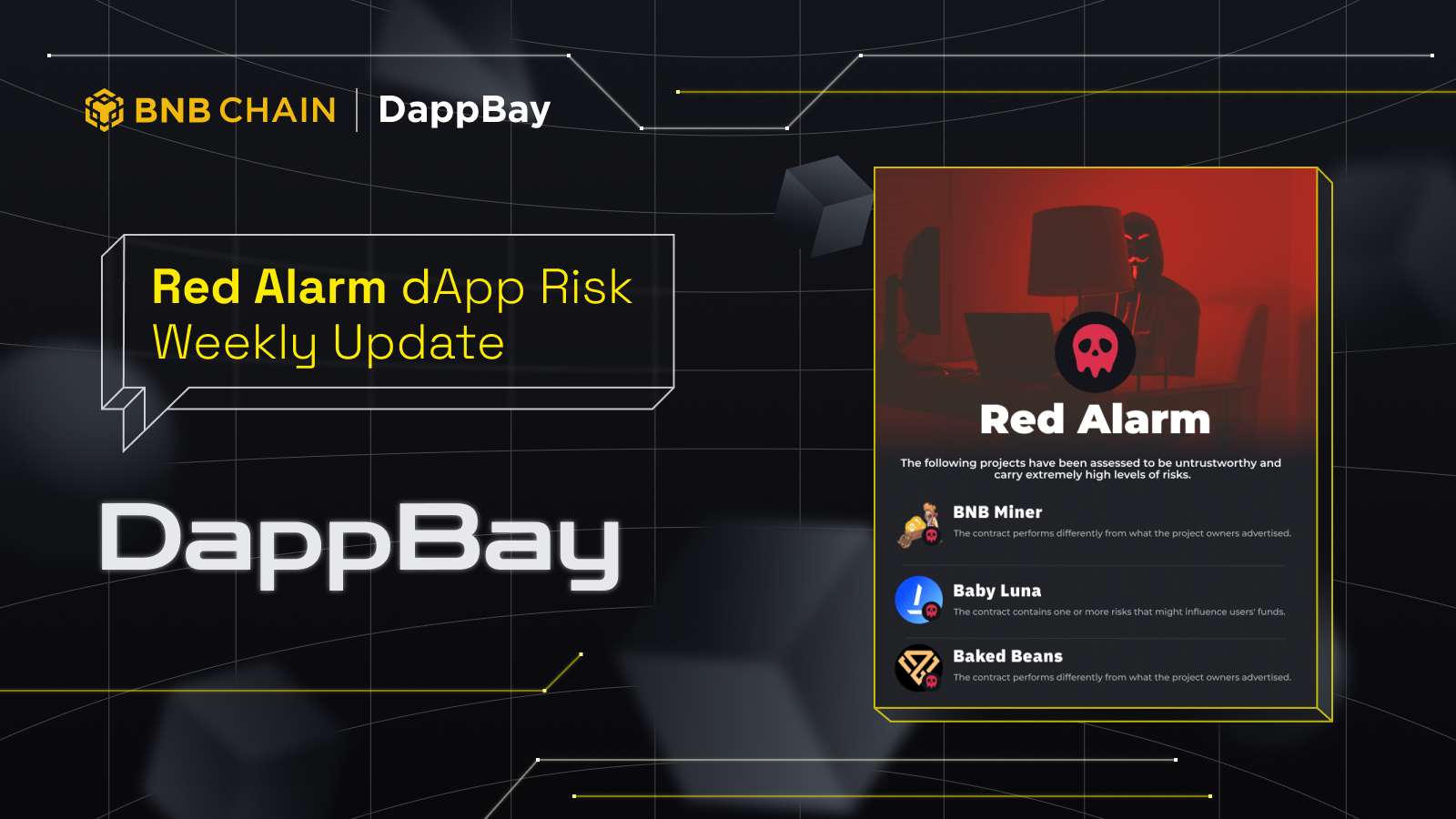 DappBay: Red Alarm dApp Risk-List (Mar. 17th-24th) - BNB Chain Blog