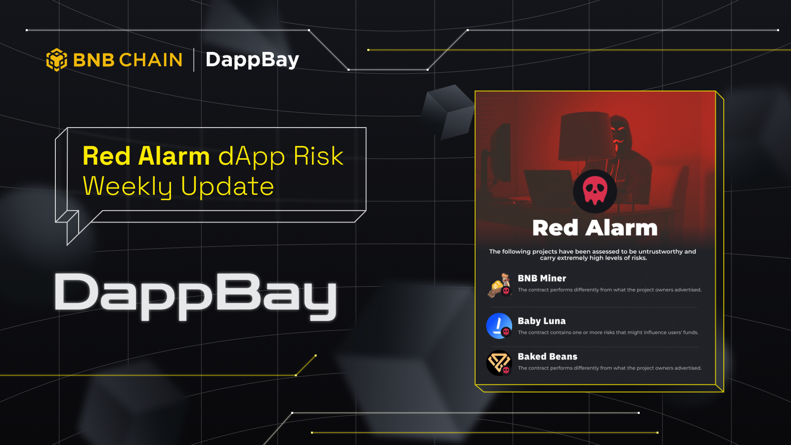 DappBay: Red Alarm dApp Risk-List (April 17th-21st) - BNB Chain Blog